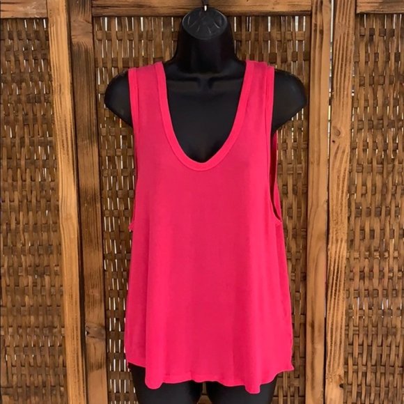 NWT Free People Take The Plunge Tank Pink Large - Picture 4 of 13
